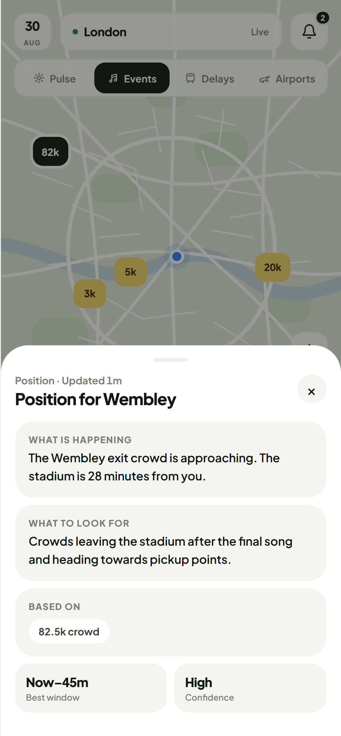 Details from a Kerbi Pulse local activity suggestion